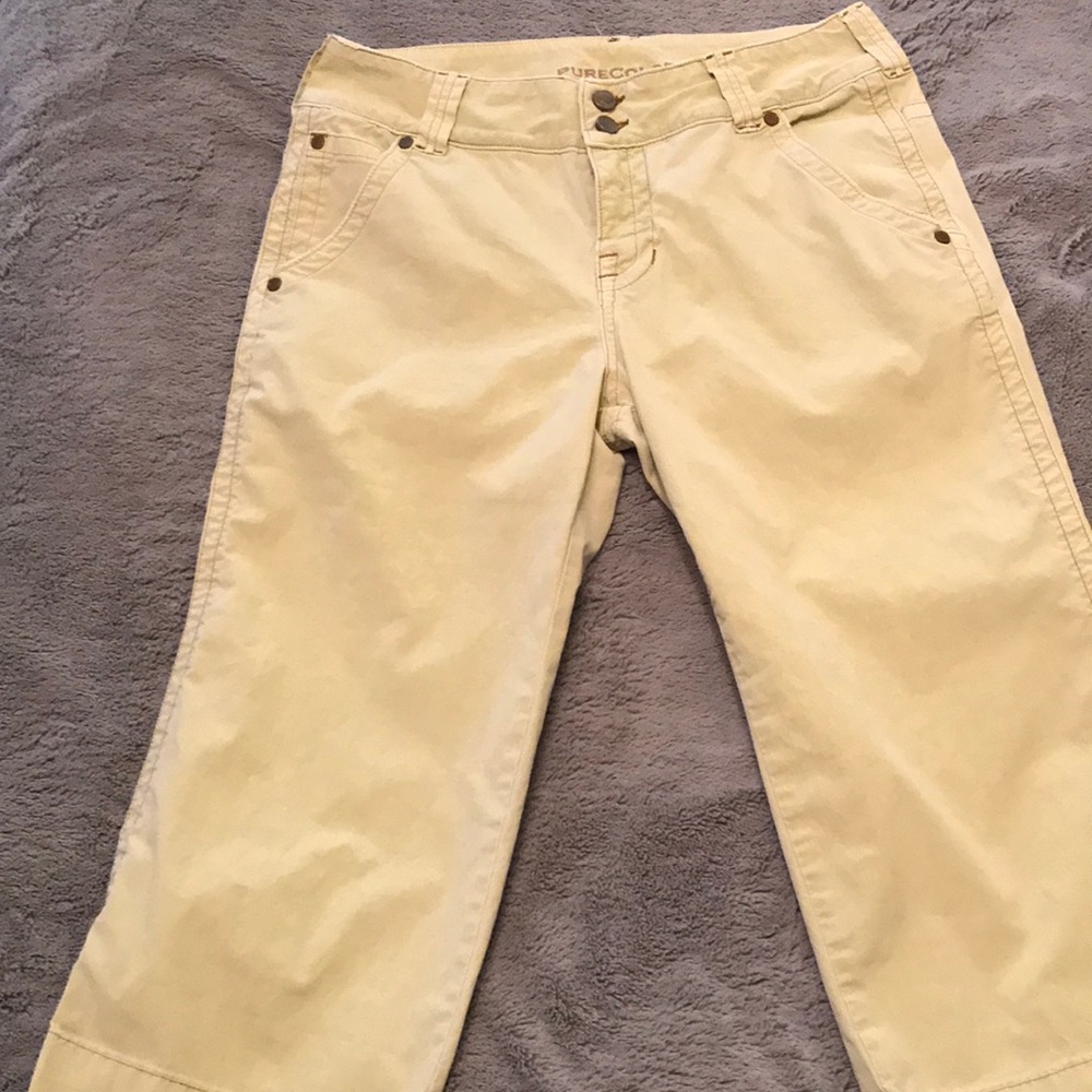 Pure Color Cropped Jeans